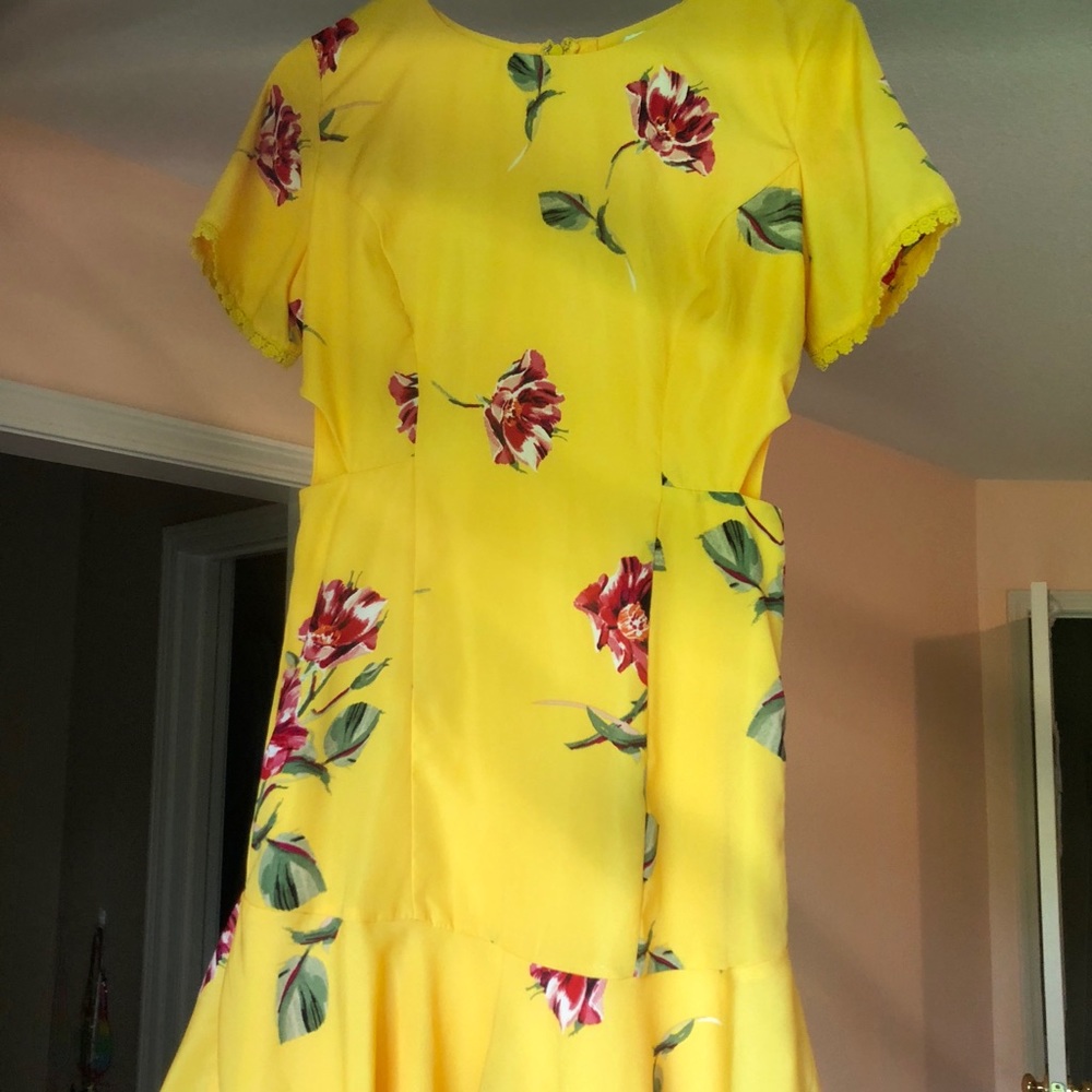 Yellow summer dress